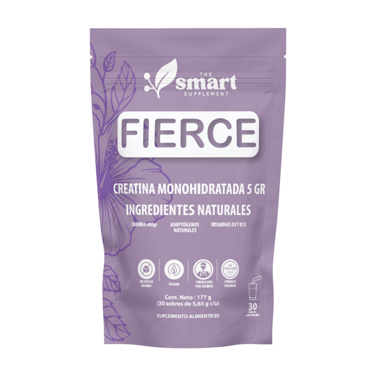 Fierce, Energía y Fuerza Femenina-Creatina monohidratada 5 gramos